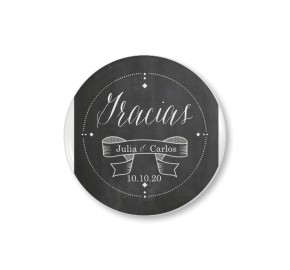 chapas con aguja fondo pizarra