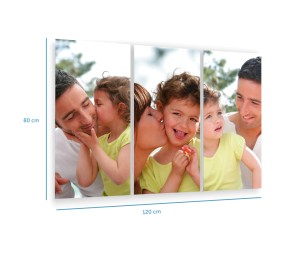 cuadros aluminio tres fotos