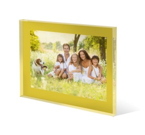 foto en acrilico cristal marco color