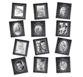 fotos imantadas cuadros dibujados en pizarra