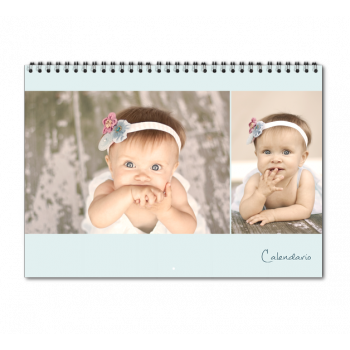 Azul pastel doble A3